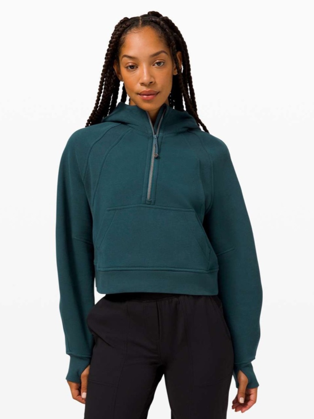 LULULEMON Scuba Oversized 1/2 Zip Hoodie Submarine